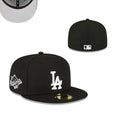 Los Angeles Dodgers Black Fitted Cap ¨C World Series Patch