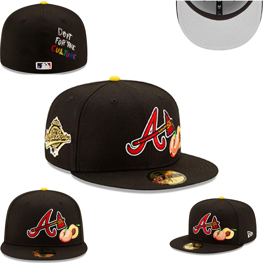 Atlanta Braves ¡°Out For The Culture¡± World Series Black Fitted Cap