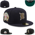 Detroit Tigers 75th Anniversary Fitted Hat ¨C Navy with Gold Detailing