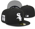 Chicago White Sox 95th Anniversary Fitted Hat ¨C Black with Commemorative Patch