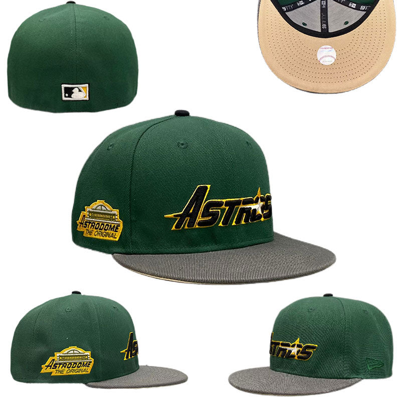 Houston Astros Astrodome Commemorative Hat with Tan Undervisor ¨C Forest Green