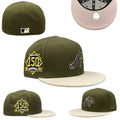 Atlanta Braves 150th Anniversary Commemorative Hat with Beige Brim ¨C Olive Green