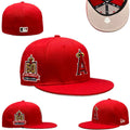 Los Angeles Angels 50th Anniversary Angel Stadium Hat with Beige Undervisor ¨C Red