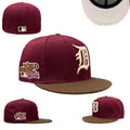 Detroit Tigers 1968 World Series Commemorative Hat with Brown Brim ¨C Burgundy