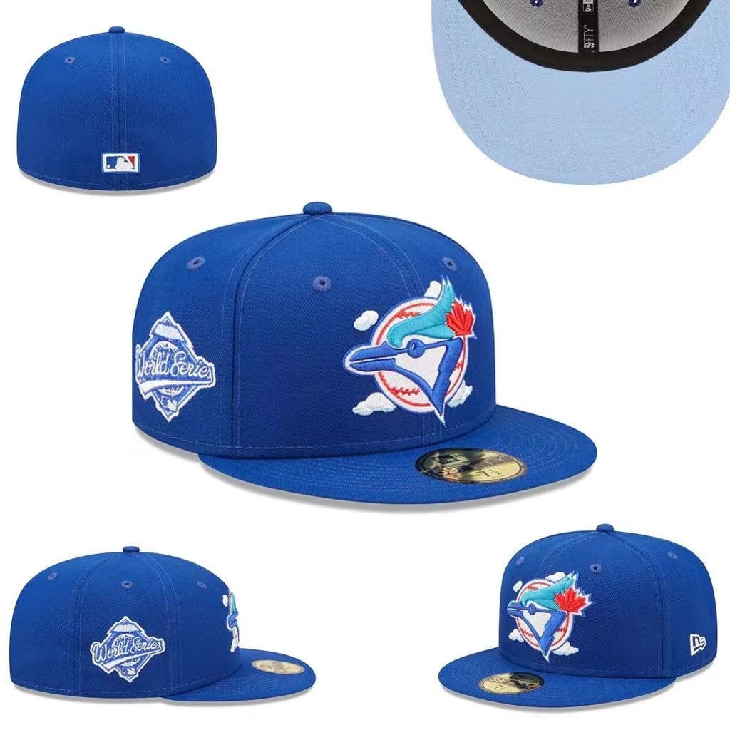 Toronto Blue Jays World Series Fitted Hat with Light Blue Underbrim ¨C Royal Blue