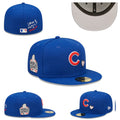 Chicago Cubs 2016 World Series Fitted Hat with ¡°Love & Hustle Game¡± Embroidery ¨C Royal Blue