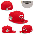 Cincinnati Reds 1990 World Series Fitted Hat with ¡°Love & Hustle Game¡± Embroidery ¨C Red