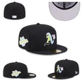 Oakland Athletics Custom Fitted Hat with Pastel Multicolor Logo and Gray Underbrim ¨C Black