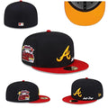 Atlanta Braves All-Star Game Fitted Hat with Red Brim and Orange Underbrim ¨C Black