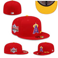 Los Angeles Angels All-Star Game Fitted Hat with Yellow Underbrim and ¡°Just Don¡± Embroidery ¨C Red