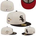 Chicago White Sox Love & Hustle 2005 World Series 59FIFTY Fitted Hat ¨C Cream and Black with Heart Embroidery