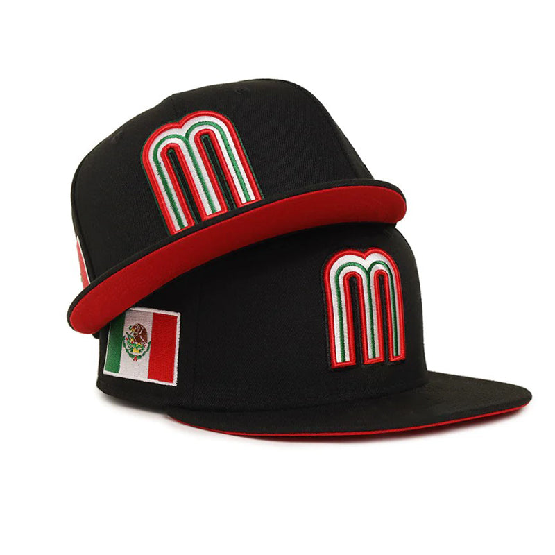 Mexico LMB 59FIFTY Fitted Hat ¨C Light Blue with Red Logo
