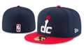 Washington Wizards NBA Snapback Cap with Embroidered DC Logo and Red Brim ¨C Navy Blue