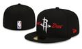 Houston Rockets Just Don NBA Snapback Cap with Embroidered Logo and Script ¨C Black
