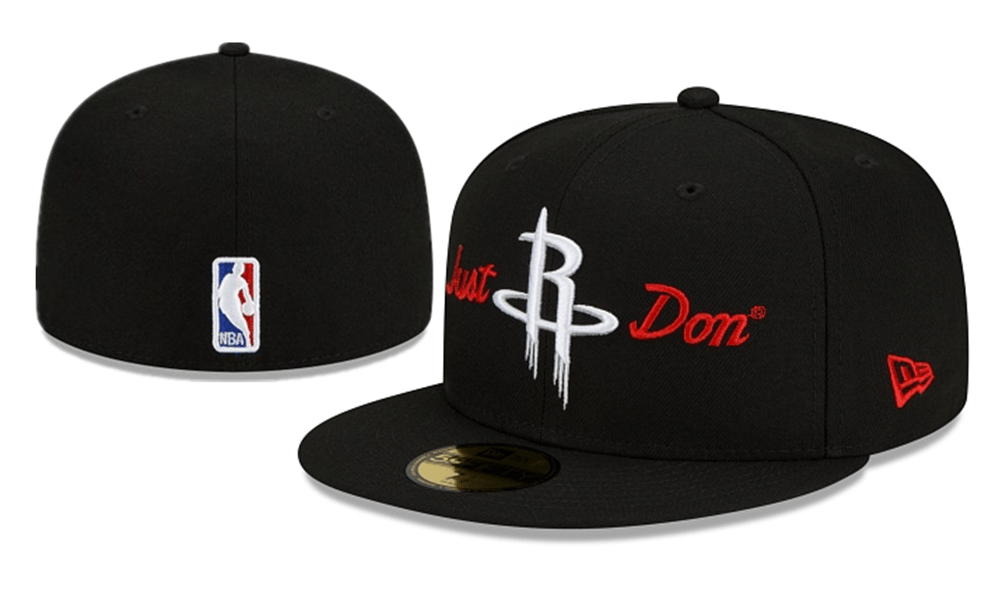 Houston Rockets Just Don NBA Snapback Cap with Embroidered Logo and Script ¨C Black
