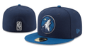 Minnesota Timberwolves NBA Snapback Cap with Embroidered Wolf Logo and Blue Brim ¨C Navy