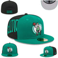 Boston Celtics NBA Snapback Cap with Embroidered Logo and Side Text ¨C Green and Black