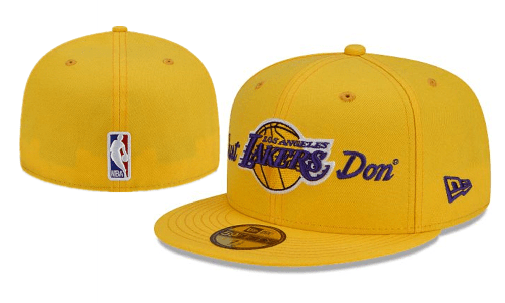 Los Angeles Lakers Just Don NBA Snapback Cap with Embroidered Logo ¨C Yellow
