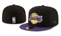 Los Angeles Lakers NBA Snapback Cap with Embroidered Logo and Purple Brim ¨C Black