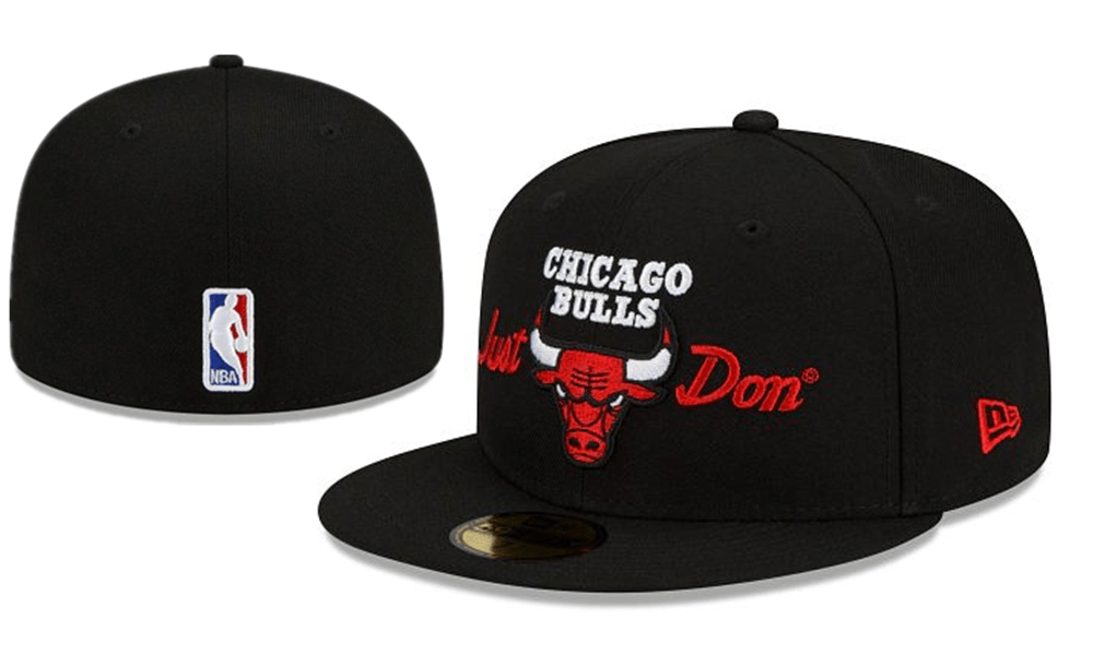 Chicago Bulls Just Don NBA Snapback Cap with Embroidered Logo ¨C Black