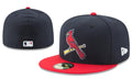 St. Louis Cardinals Authentic On-Field Fitted Cap ¨C Navy with Red Brim
