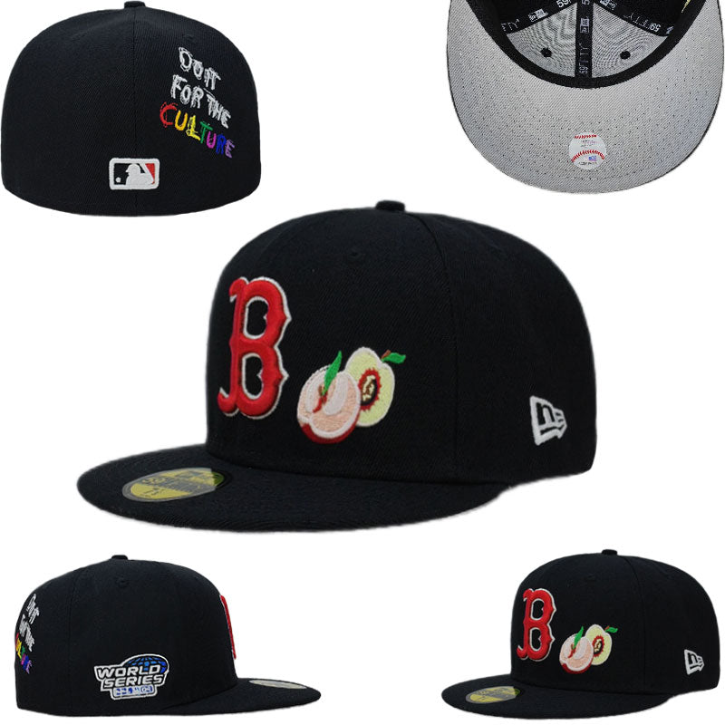 Boston Red Sox ¡°Out for the Culture¡± Peach Embroidered Fitted Cap