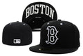 Boston Red Sox Black Fitted Hat with White ¡°B¡± Logo and Undervisor Boston Lettering