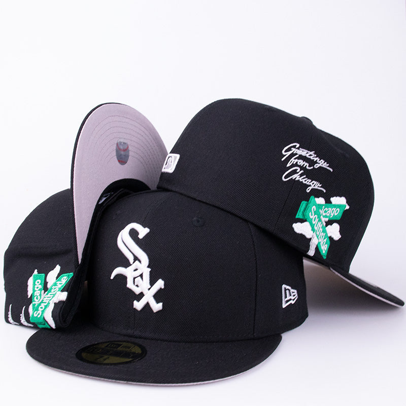 Chicago White Sox ¡°Greetings from Chicago¡± Edition Black Snapback Hat