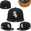 Chicago White Sox Fitted MLB Hat with 2005 World Series Patch and Gold Accents ¨C Black