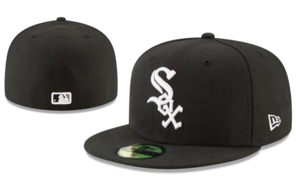 Chicago White Sox Fitted MLB Hat with Classic Logo ¨C Black