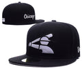 Chicago White Sox Fitted MLB Hat with Retro Batter Logo ¨C Black