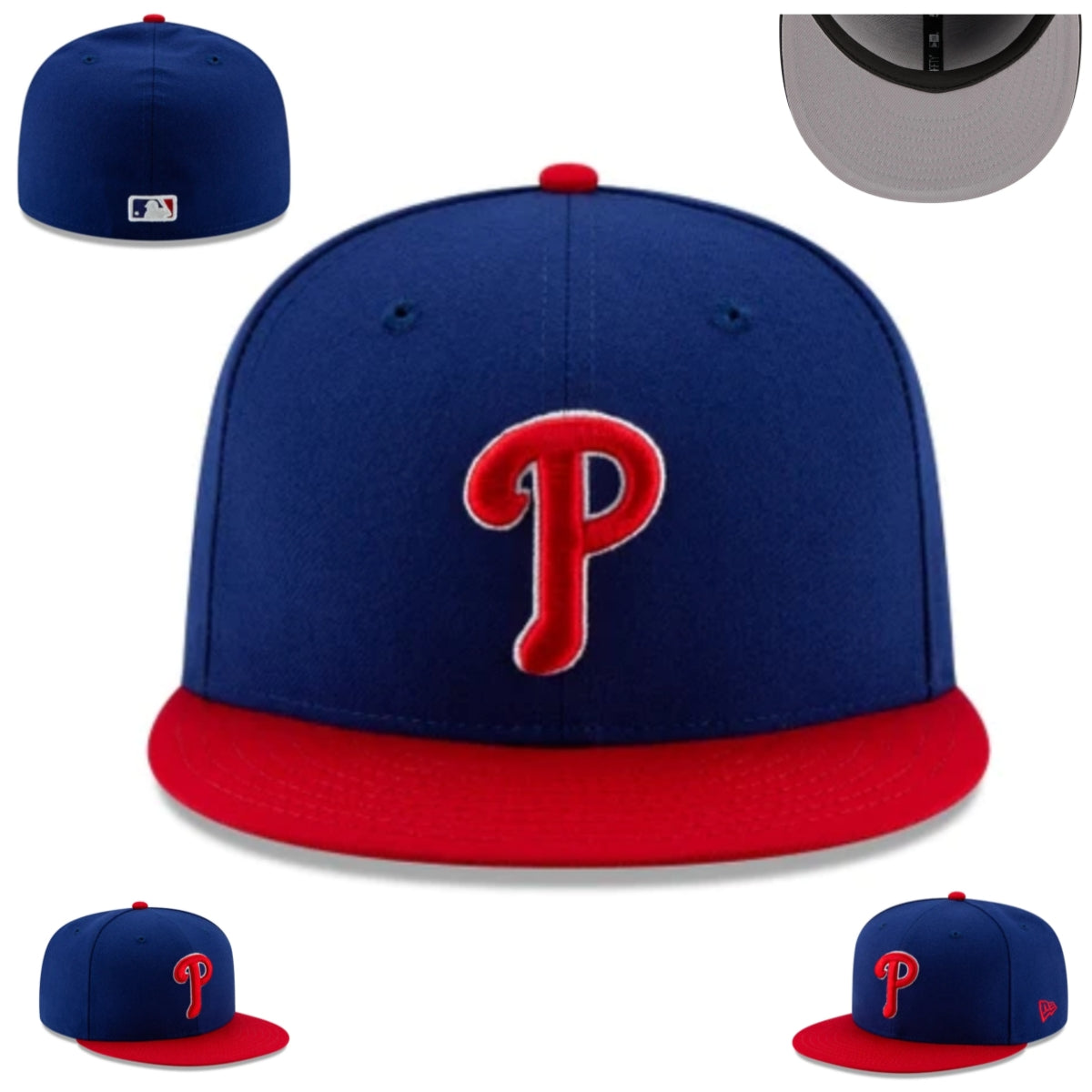 Philadelphia Phillies Fitted MLB Hat with Classic Team Logo ¨C Blue and Red
