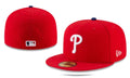 Philadelphia Phillies Authentic On-Field Fitted MLB Hat ¨C Red