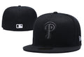 Philadelphia Phillies All-Black Fitted Hat ¨C Minimalist Design