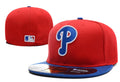 Philadelphia Phillies Red and Blue Fitted Hat ¨C Classic Team Logo