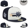 New York Yankees All-Star Game Fitted Cap ¨C Navy and White with Gold Star Embroidery