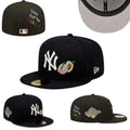 New York Yankees ¡°For the Culture¡± Black Fitted Cap with Peach Embroidery