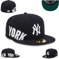 New York Yankees Cap ¨C Bold Embroidered Black with White Accents
