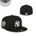 New York Yankees 59FIFTY Fitted Hat with World Series Patch ¨C Black