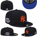 New York Yankees 59FIFTY Fitted Hat with All-Star Game Patch and Orange Logo ¨C Black
