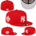 New York Yankees 59FIFTY Fitted Hat with 1999 World Series Patch ¨C Red