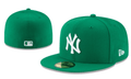 New York Yankees 59FIFTY Fitted Hat with White Logo ¨C Green