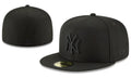 New York Yankees 59FIFTY Fitted Hat with Blackout Logo ¨C Black