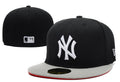 New York Yankees 59FIFTY Fitted Hat with Contrast Brim ¨C Black and Gray