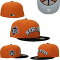 New York Mets 50th Anniversary 59FIFTY Fitted Hat ¨C Orange and Black