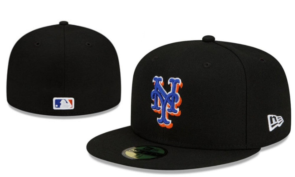 Official New York Mets Black 59FIFTY Fitted Cap ¨C Iconic Style for True Fans