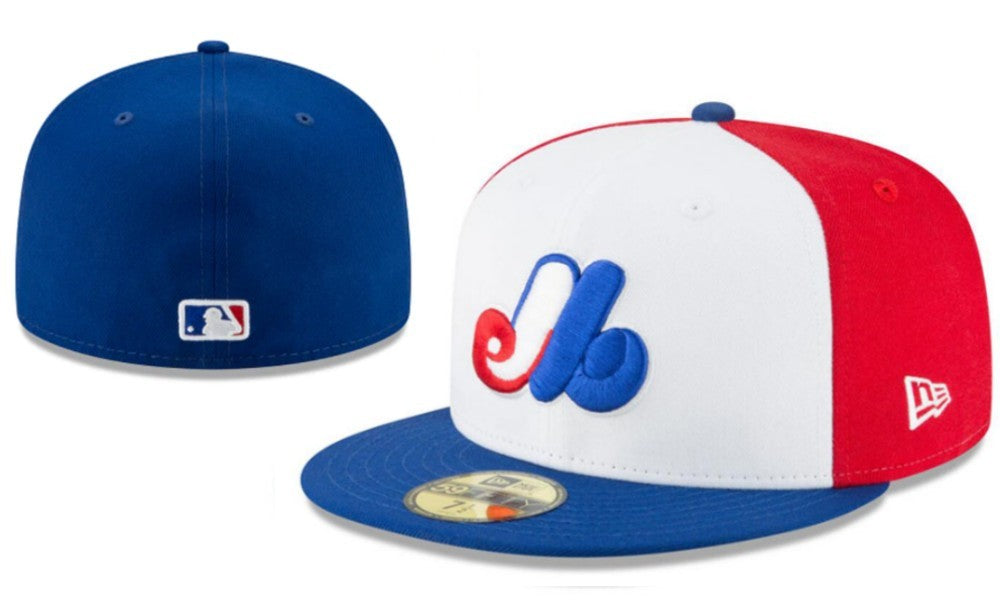Montreal Expos Tricolor 59FIFTY Fitted Cap ¨C Red, White, and Blue Perfection