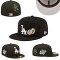 Los Angeles Dodgers ¡°Do It for the Culture¡± Black Fitted Cap with Peach Embroidery