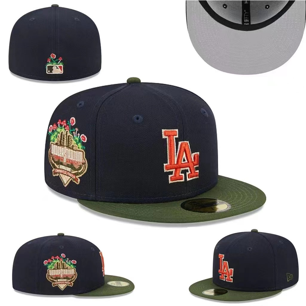 Los Angeles Dodgers Royal Blue Fitted Cap with Classic ¡°D¡± and ¡°LA¡± Logo