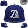 Los Angeles Dodgers 60th Anniversary Royal Blue Fitted Cap with Gold ¡°LA¡± Logo